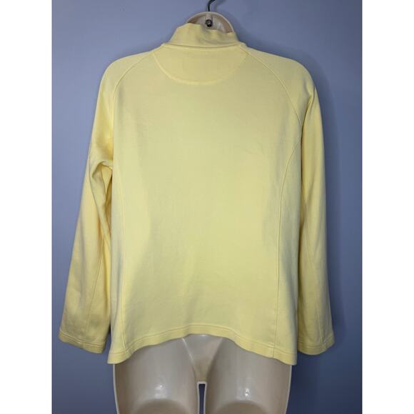 Magnolia Lane Masters 1/4 Zip Pullover Yellow Sweatshirt Women's M - Picture 8 of 9